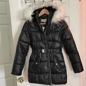 Michael Kors Black Quilted Puffer Coat